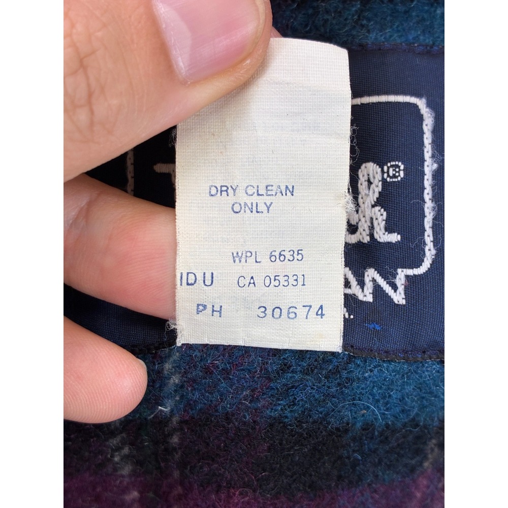 Woolrich Vintage Mountain Parka Jacket Womens M Blue Wool Lined USA Gorpcore - Picture 6 of 10